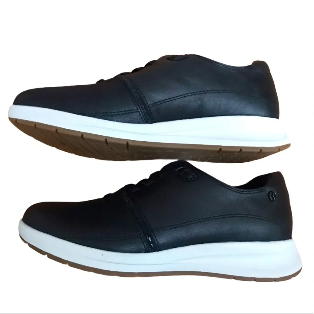 REVERE Women’s Crete Onyx Black Metallic Python Sneakers Shoe